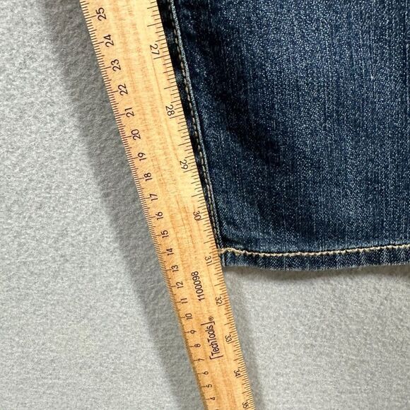 Oh Baby Motherhood Dark Wash Bootcut Maternity Jeans Belly Band Size‎ Large - Picture 8 of 9